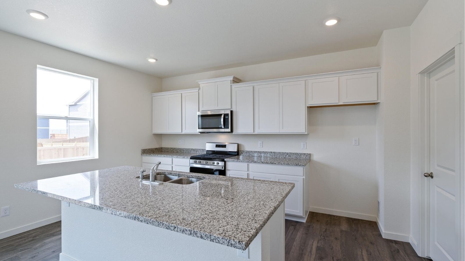 modern kitchen in new home