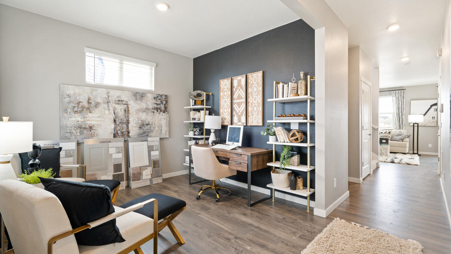 First floor office in a new home