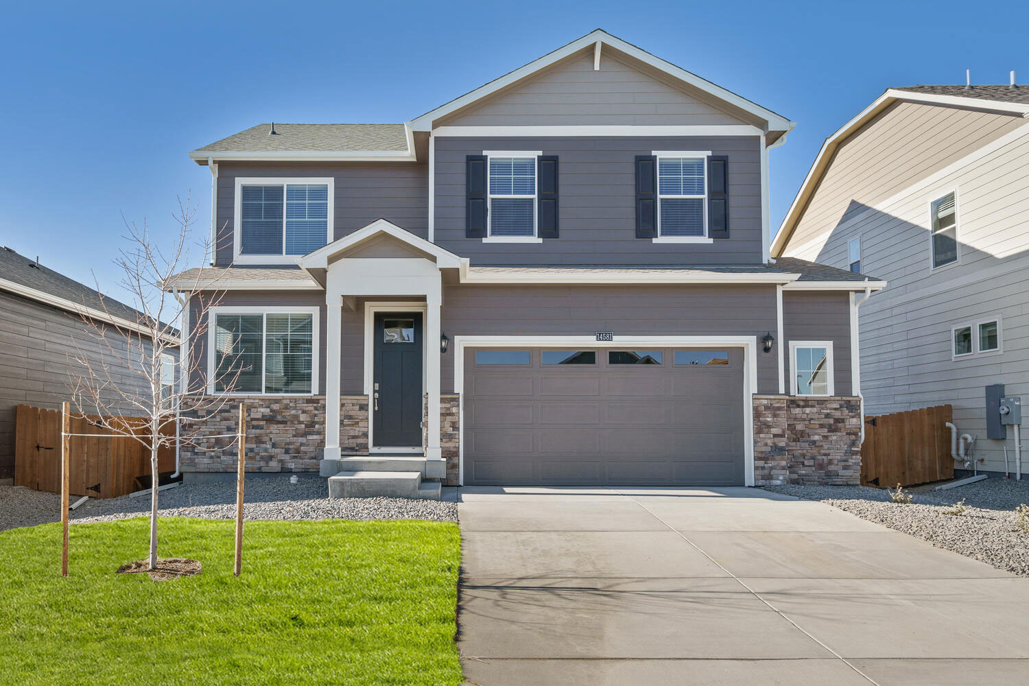 Bellamy 2 car garage H3 elevation floor plan in Thornton, Colorado