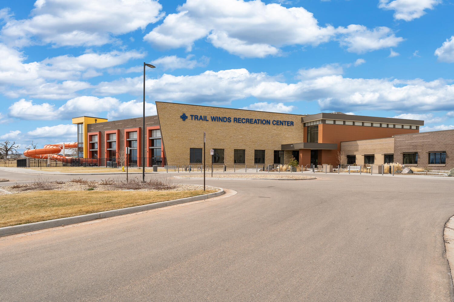 Trail Winds Recreation Center with outdoor water slides