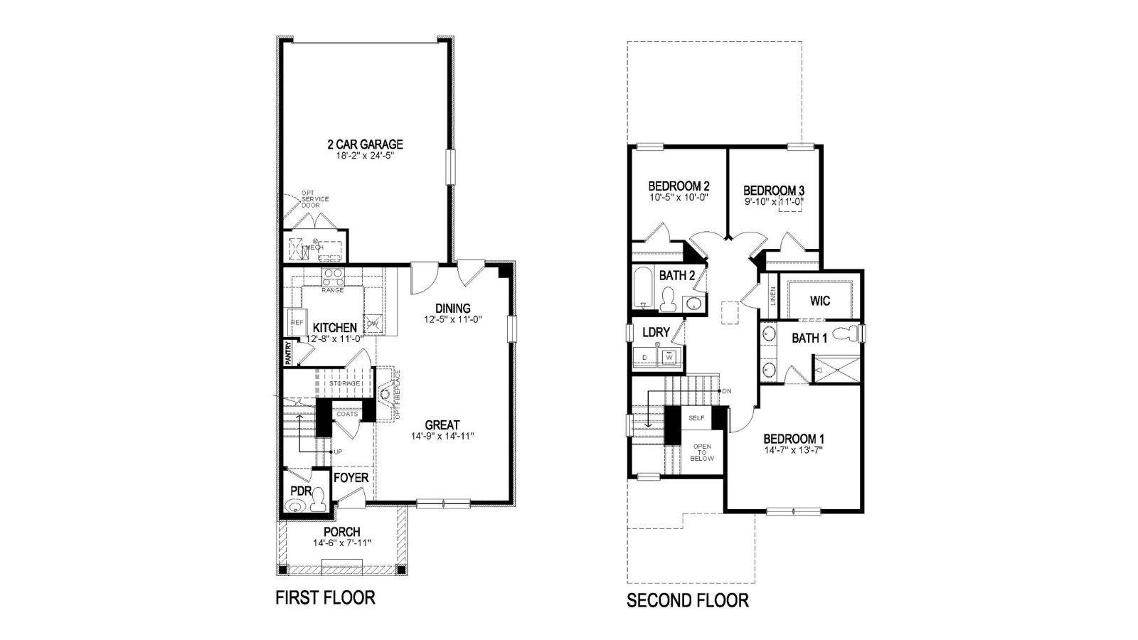Douglas Two-story floor plan by D.R. Horton in Colorado Springs