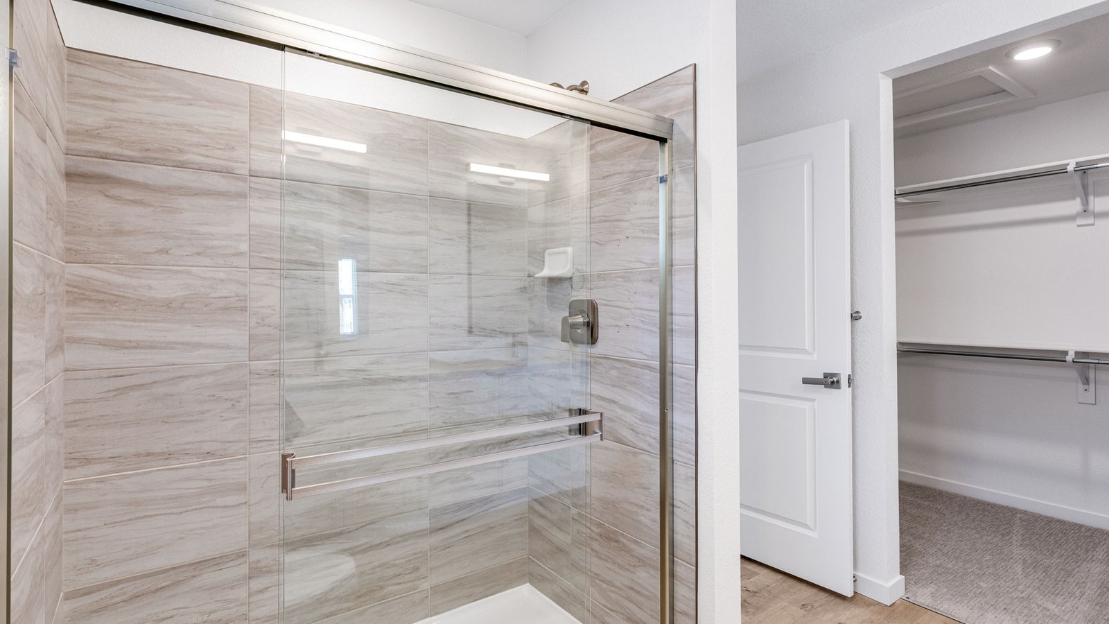 Private attached bathroom in primary at Aurora Colorado