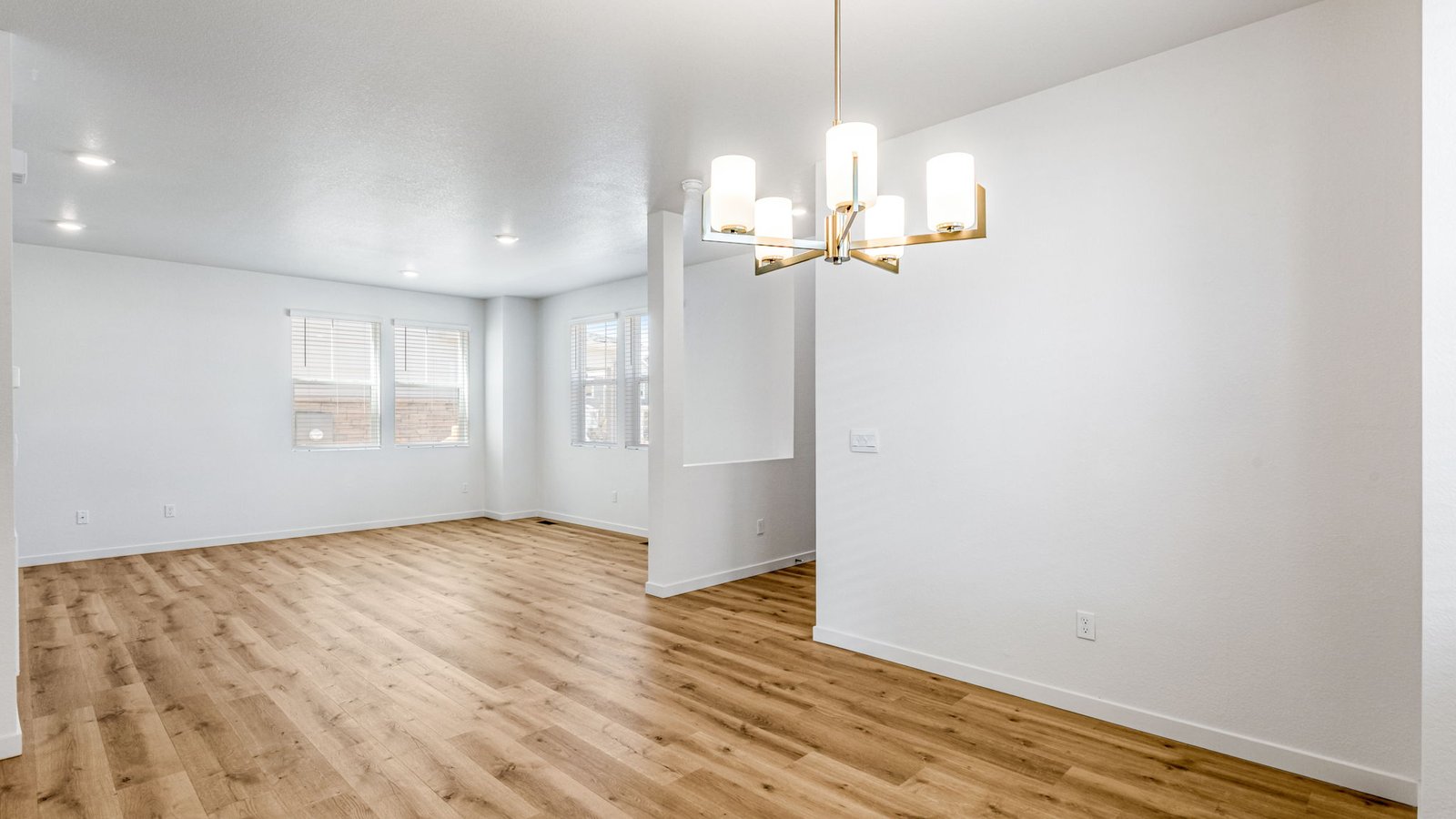 Open concept layout in new Alamosa floor plan at Horizon Uptown