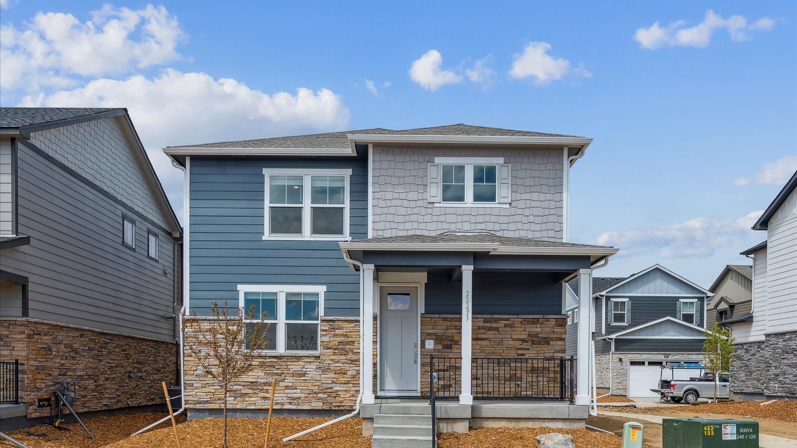 New exterior of home for sale