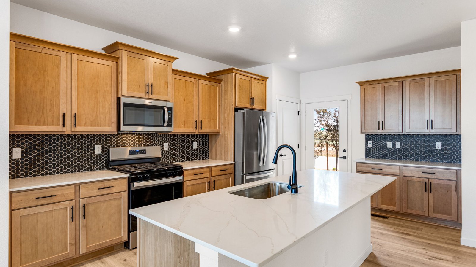 Spacious kitchen with new finished at home near DIA in Aurora Colorado