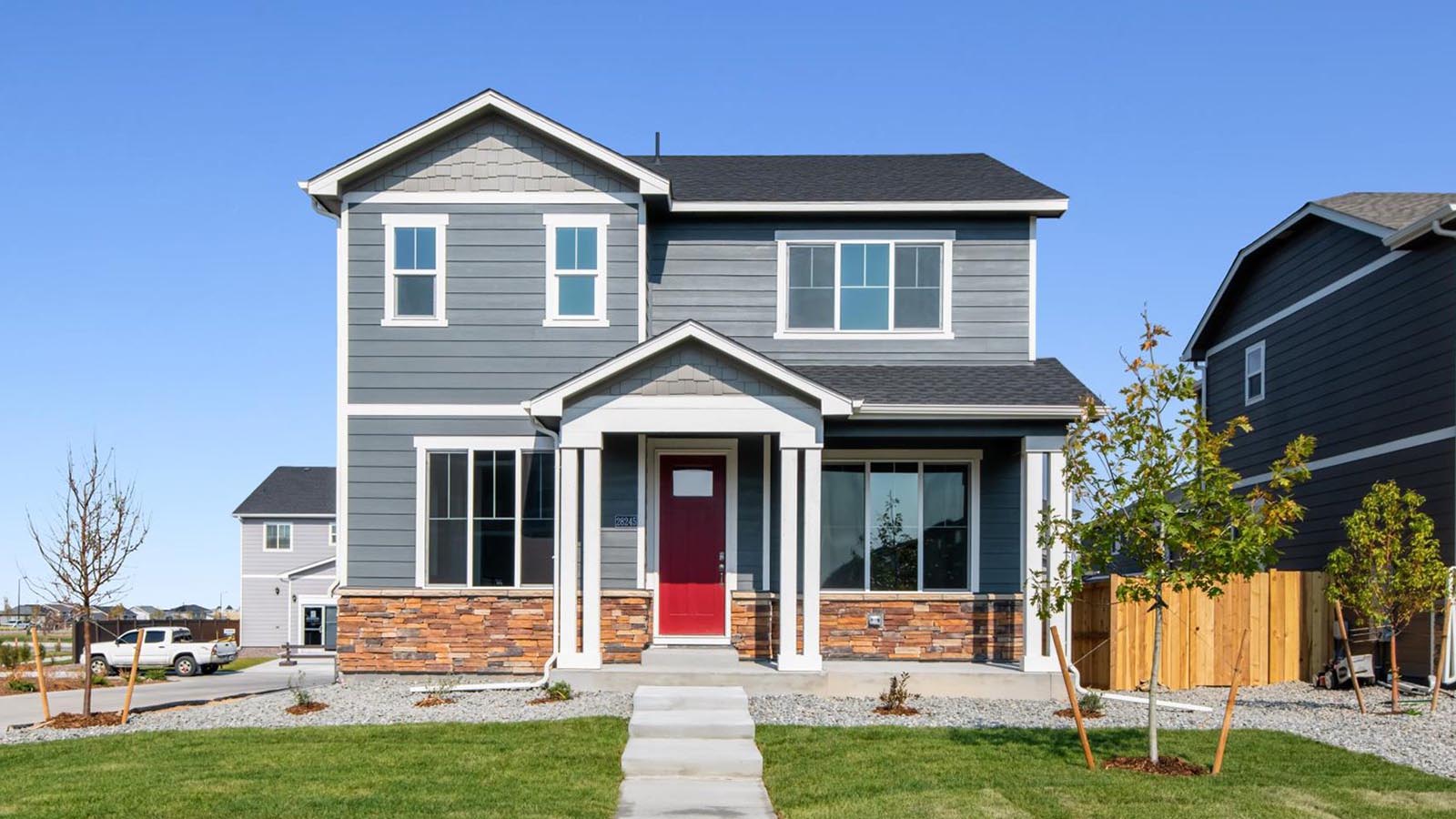 Exterior of new D.R. Horton home