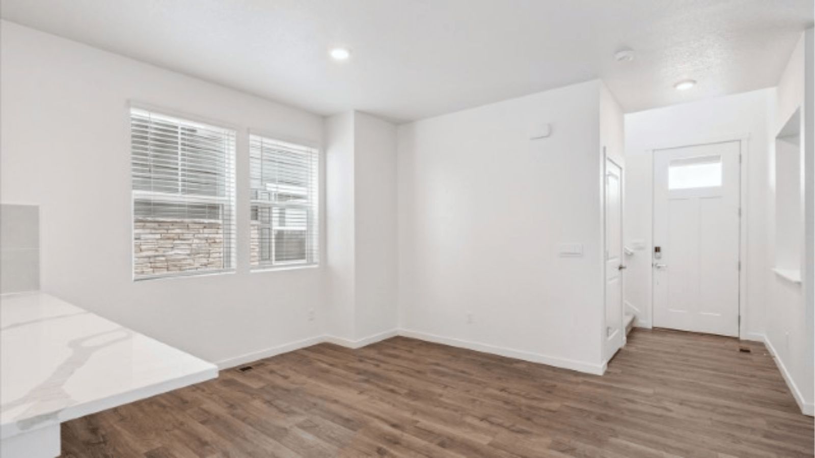 living area in new home