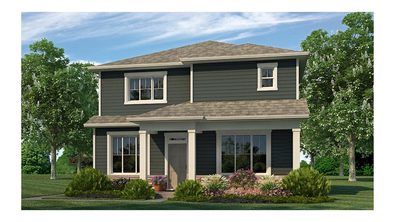 Washington home design exterior elevation D