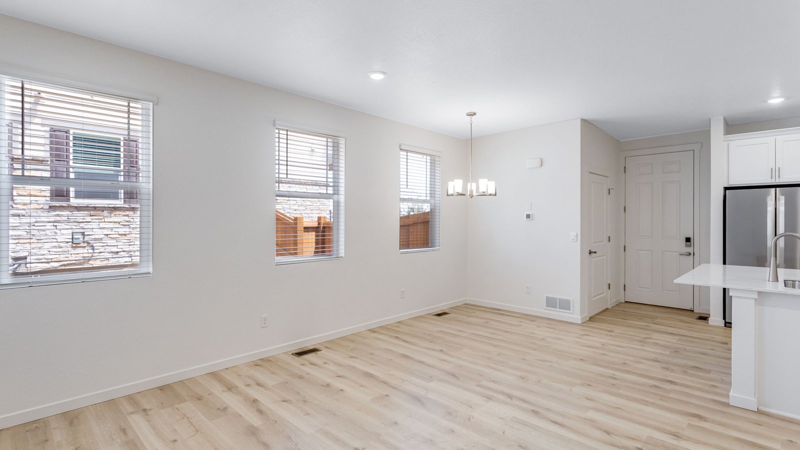 Open concept floor plan in new home at Horizon Uptown Community
