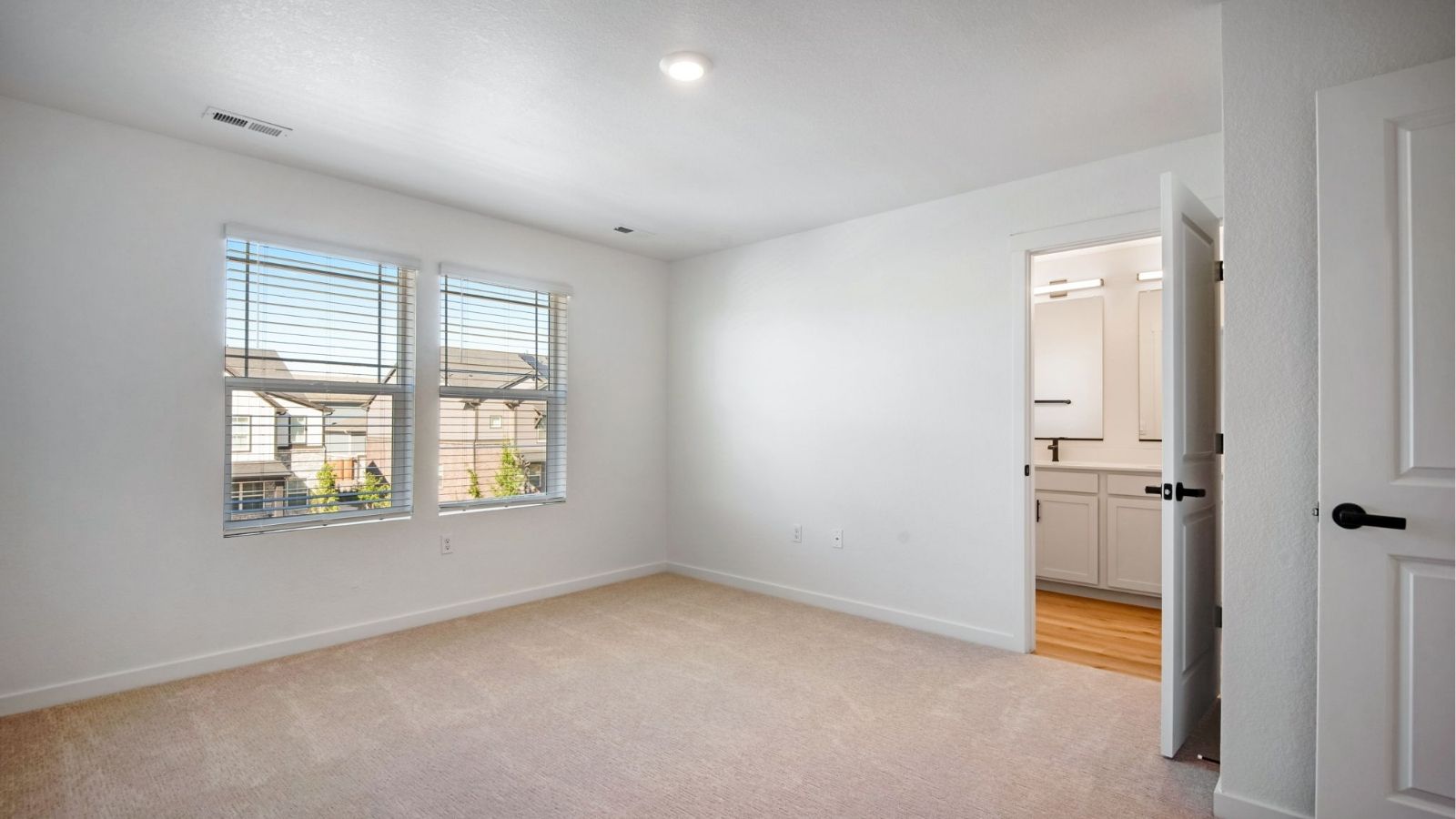 Primary bedroom in new construction home in Aurora, CO