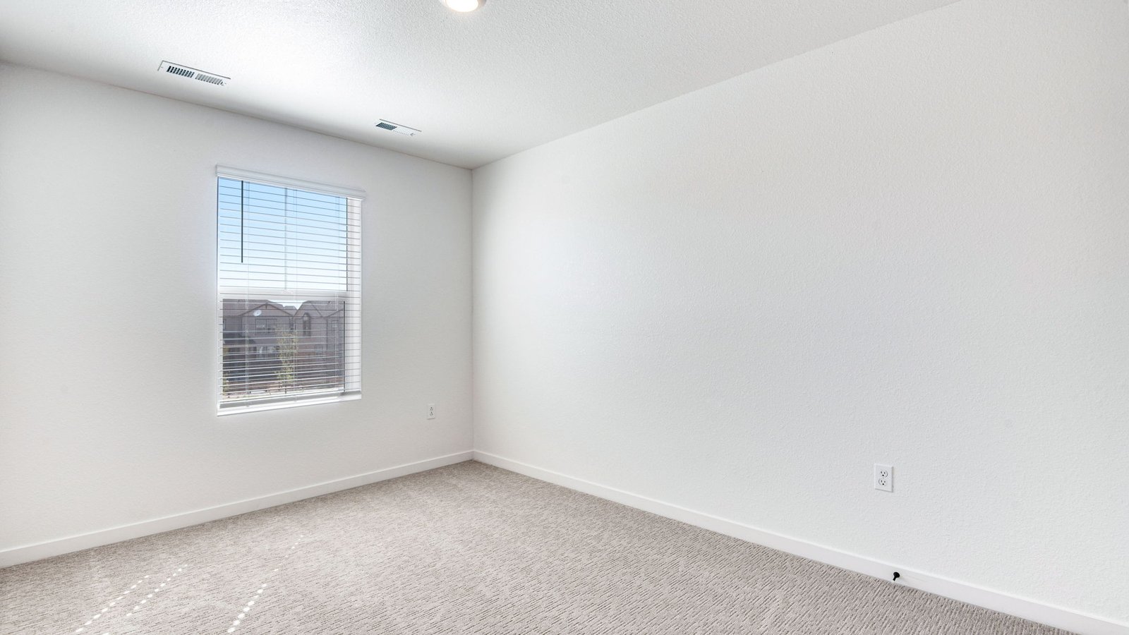 secondary bedroom in new construction home
