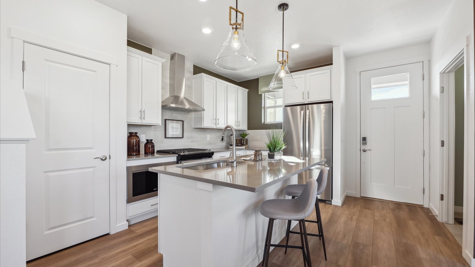 kitchen in paired home