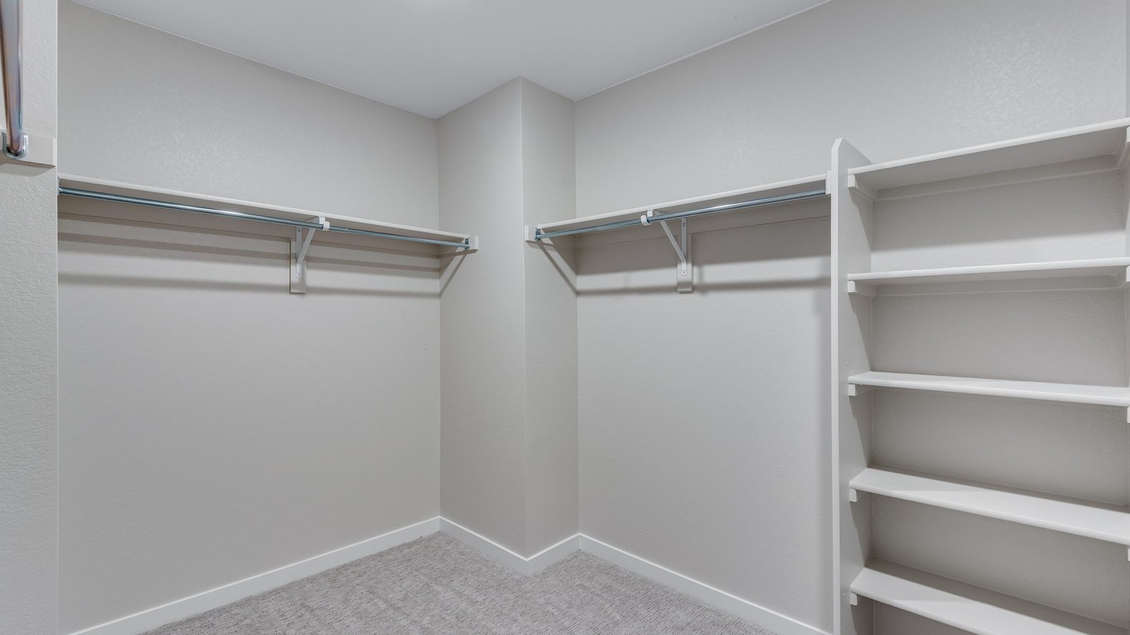walk in closet in paired home