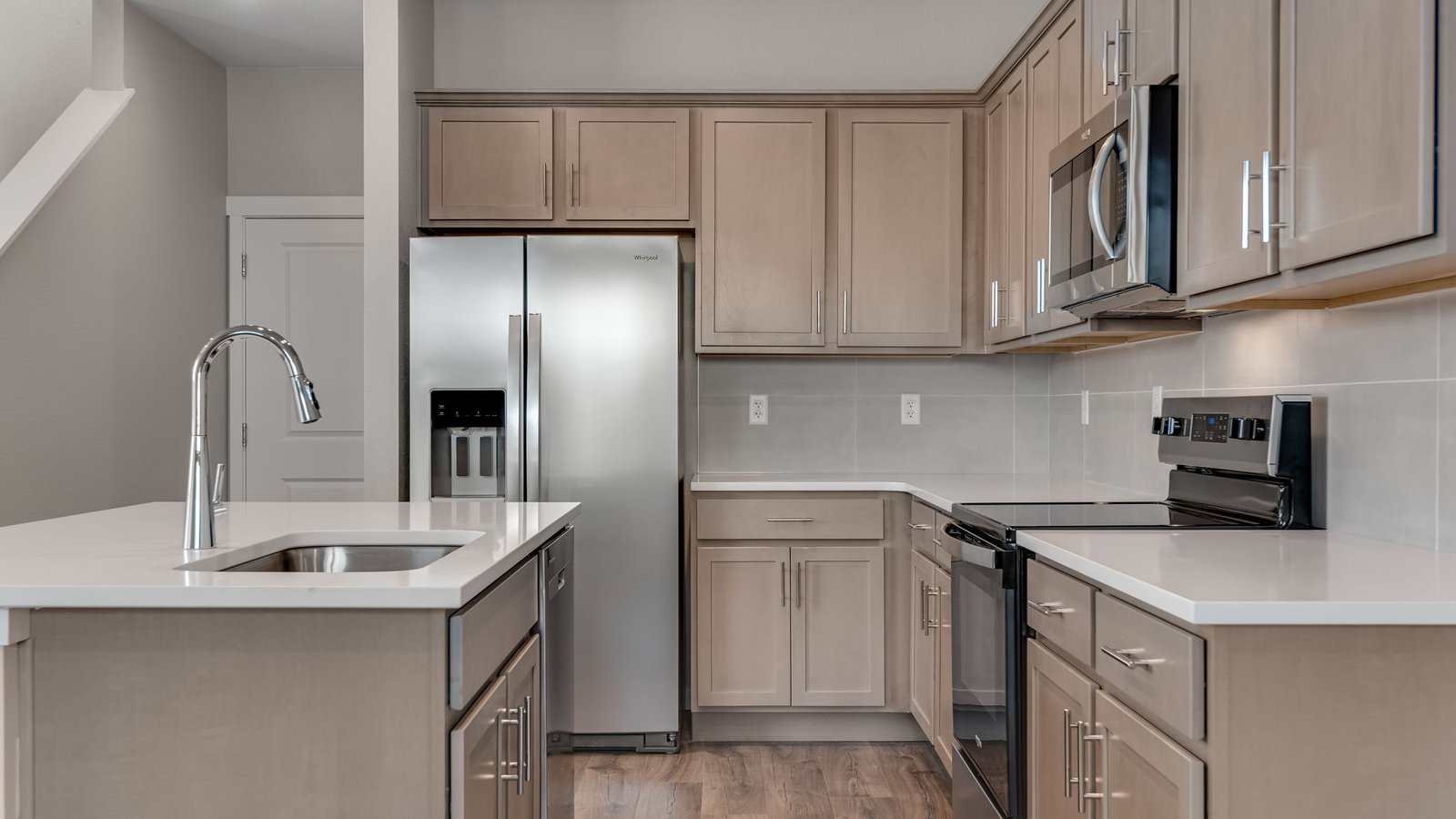 Melbourne floor plan in Horizon Uptown featuring open-concept living, spacious kitchen, and modern design