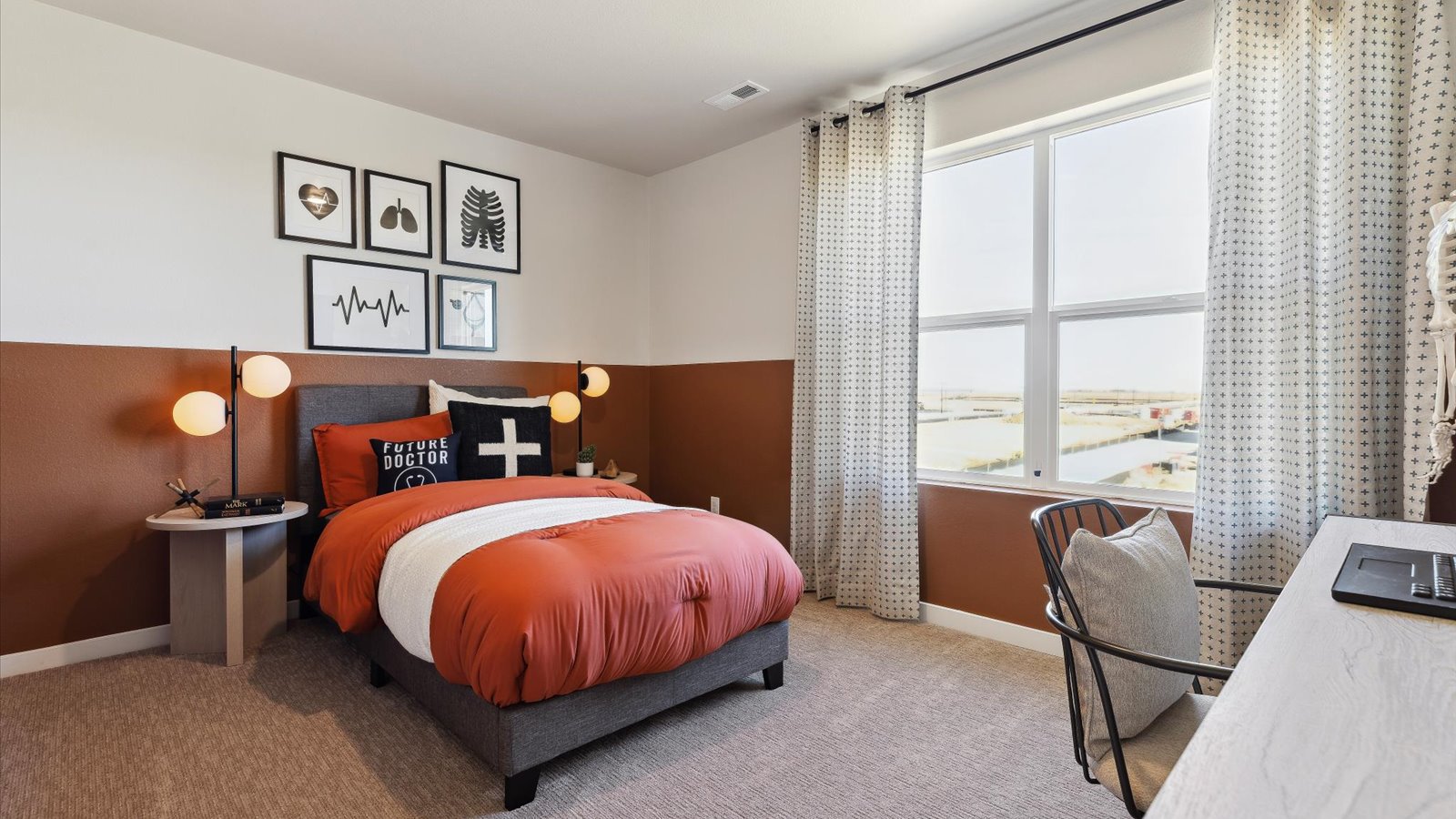 Secondary bedroom in Aurora home for sale