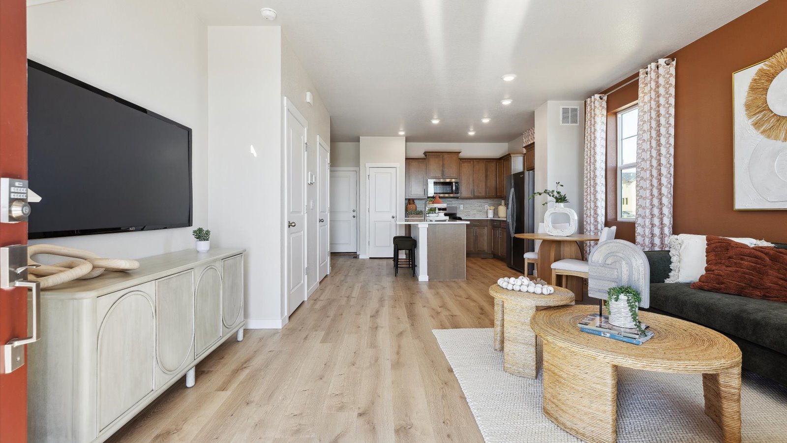 living area in new home