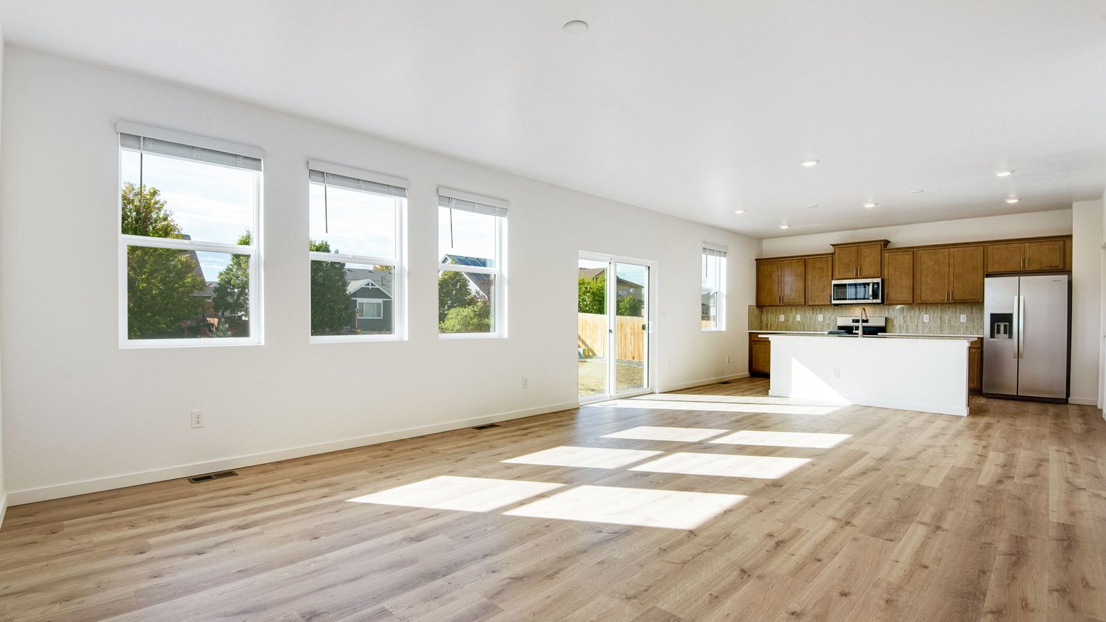 living area in new home