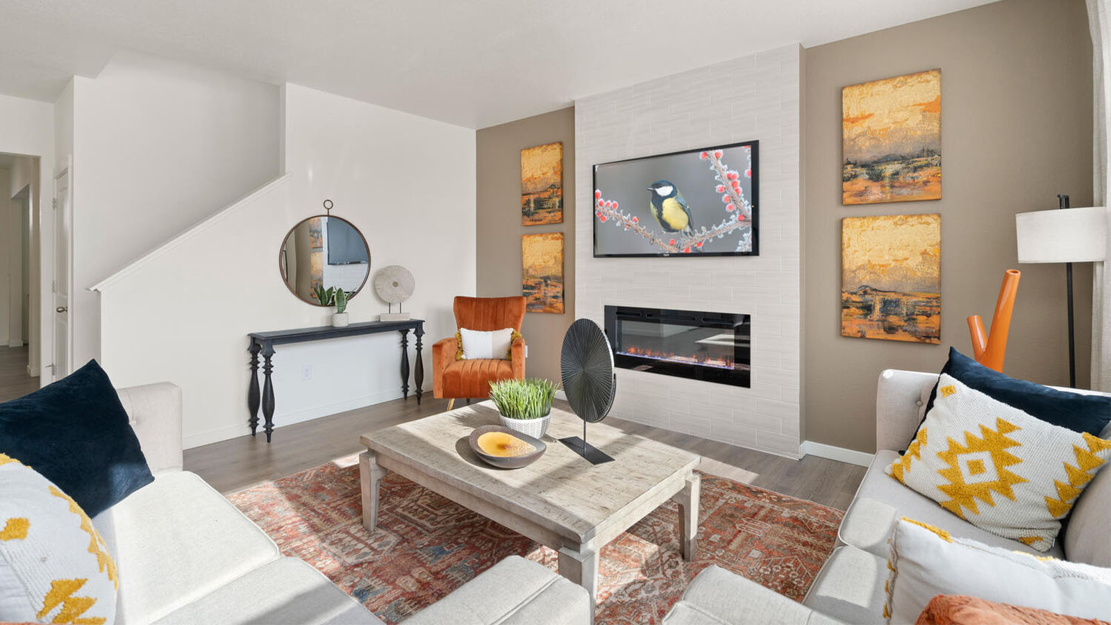 living room in new home