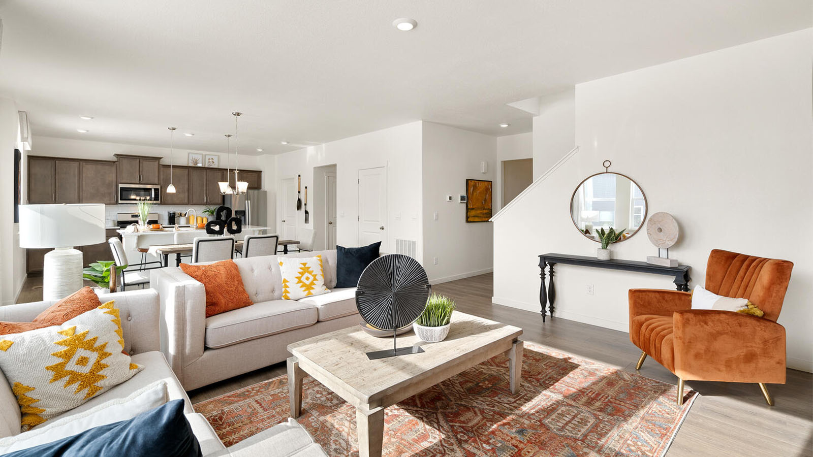 open concept living room