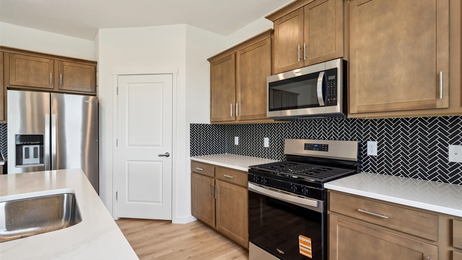 modern kitchen in new home fort collins colorado