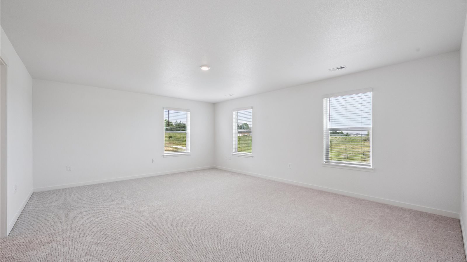 primary bedroom in new home