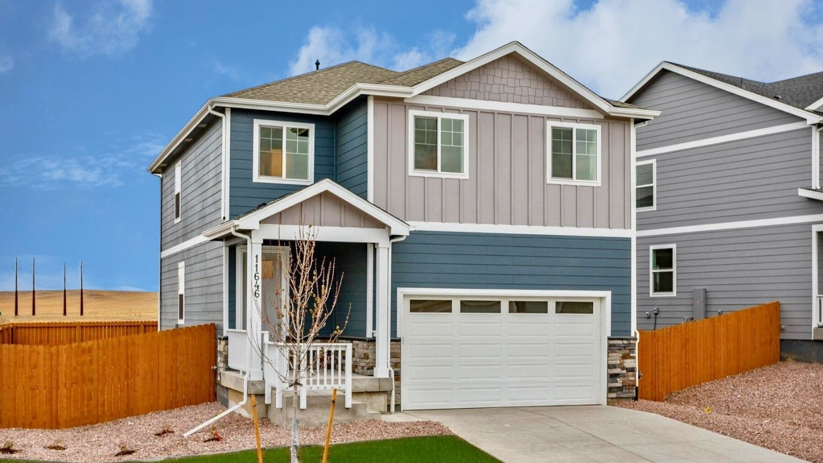 two story new home in windsor colorado