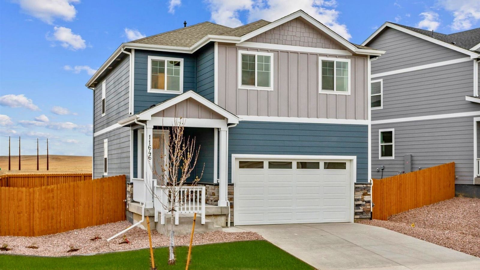 two story new home in windsor colorado