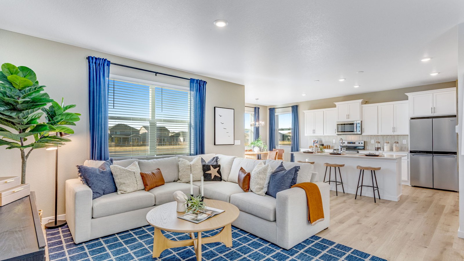 Living room in D.R. Horton home