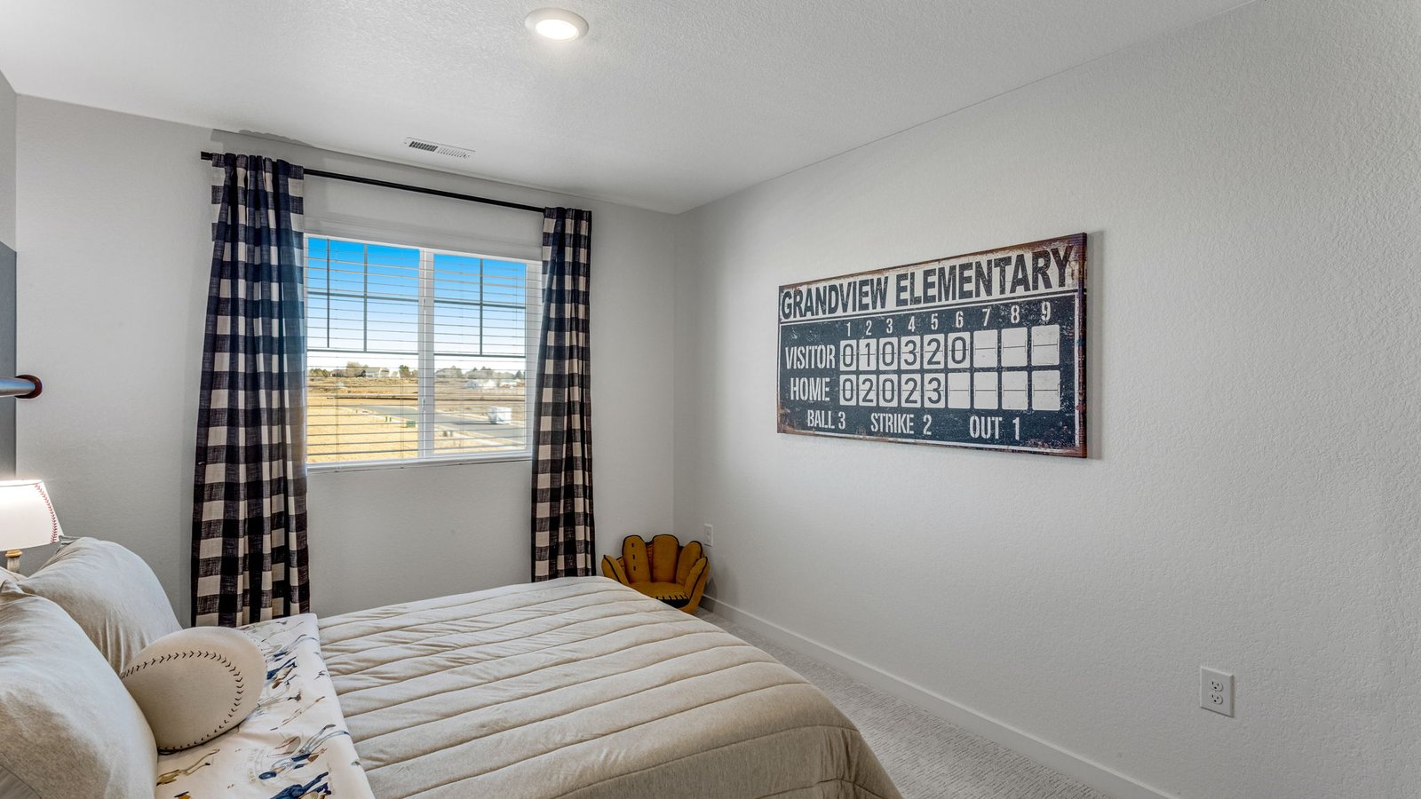 second bedroom new construction home