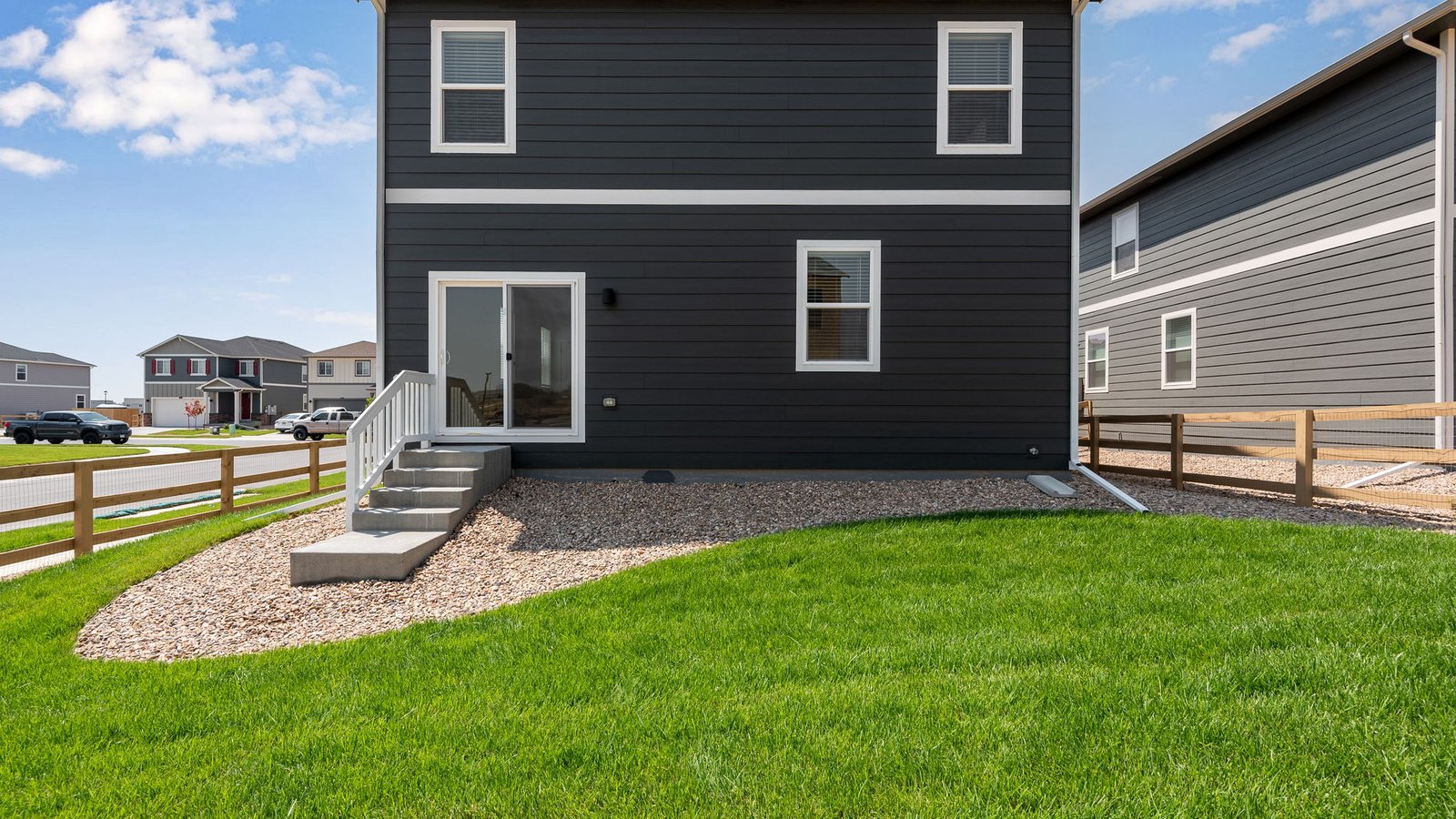Private backyard with room for entertaining and everyday enjoyment.