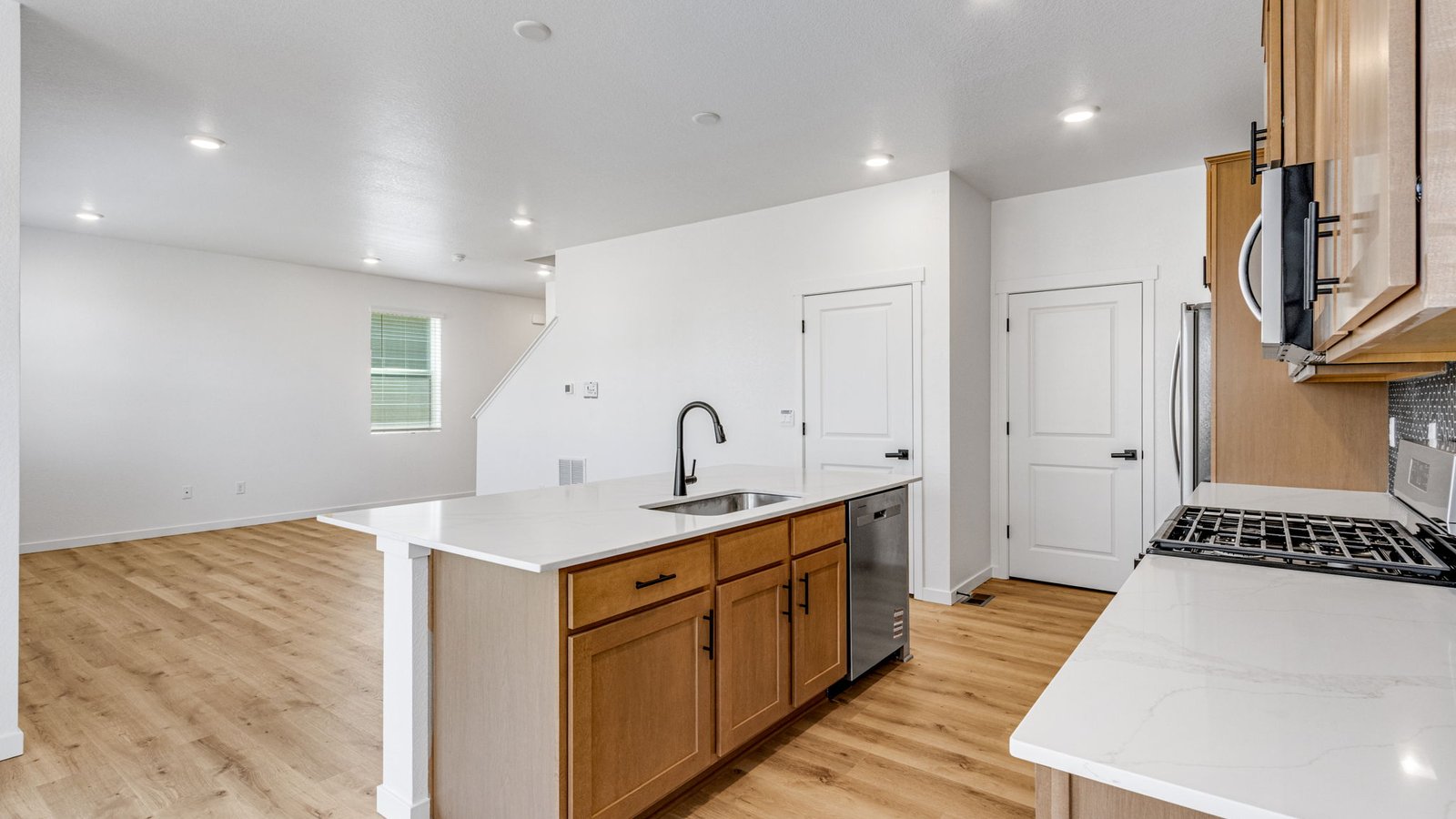 Open concept floor plan