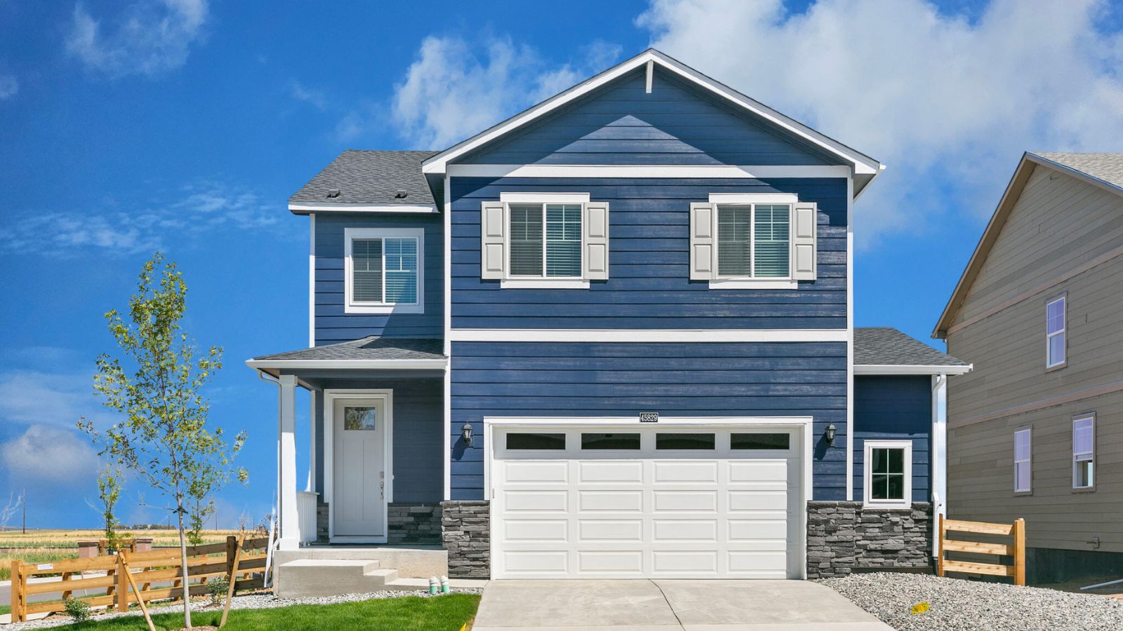 Exterior of new D.R. Horton home