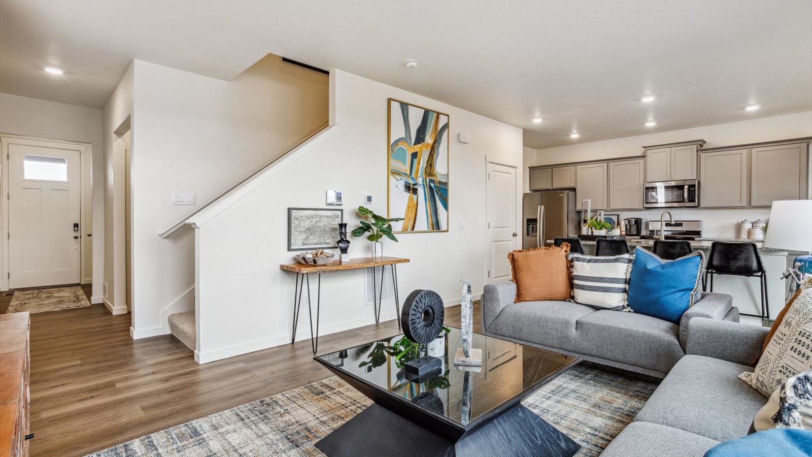 living area in new home