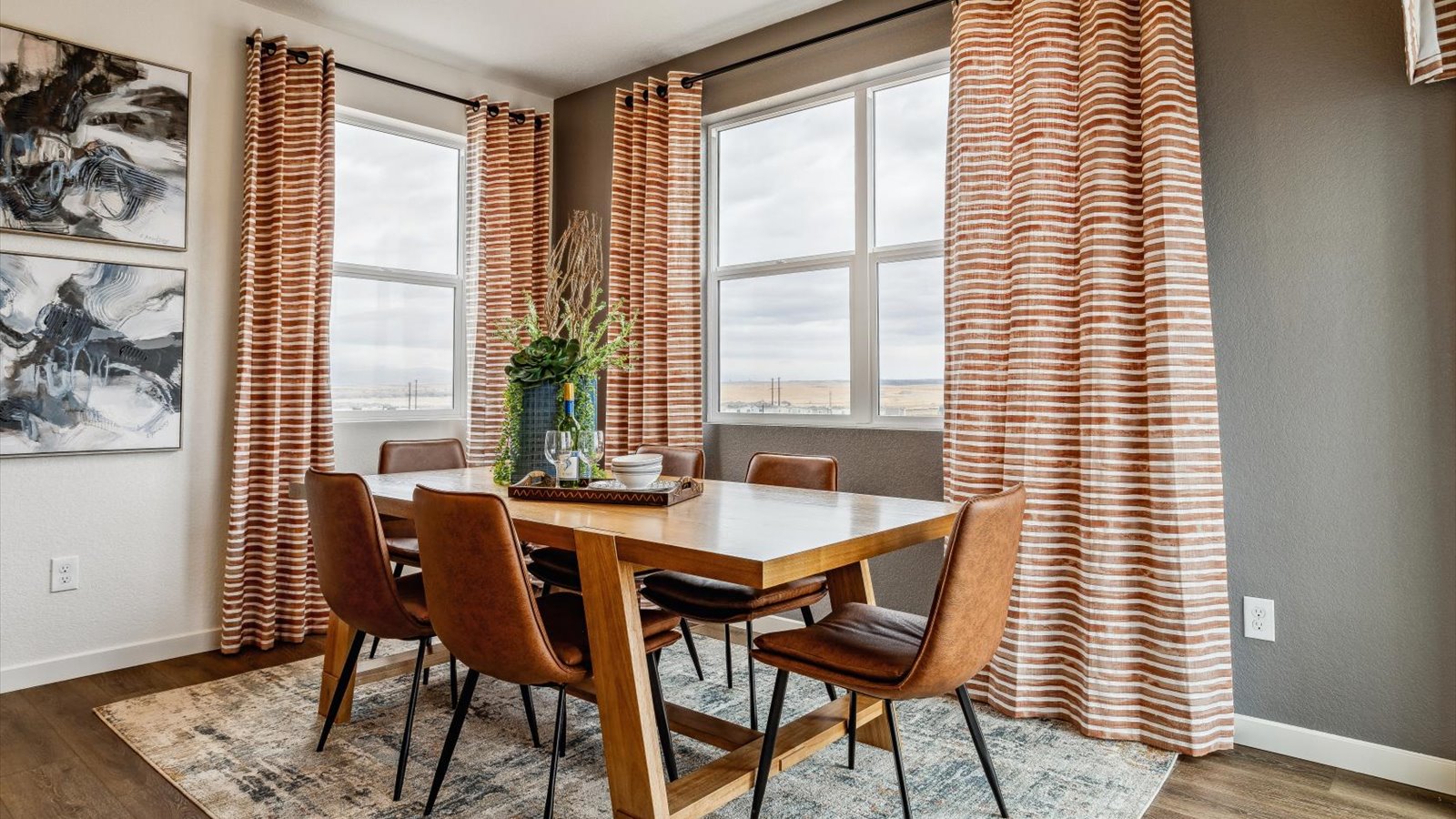 dining room in new home