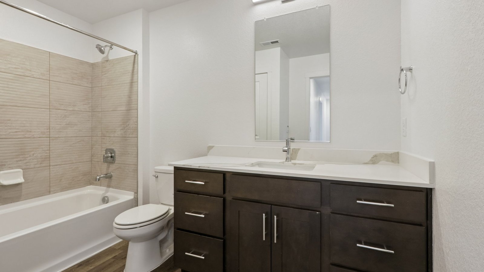 Functional secondary bathroom designed for busy households.