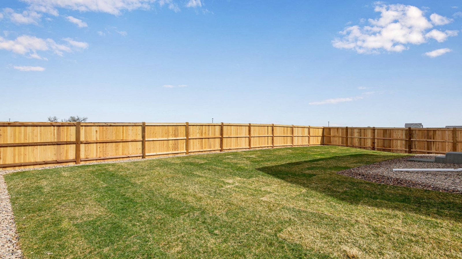 Backyard in Granary community