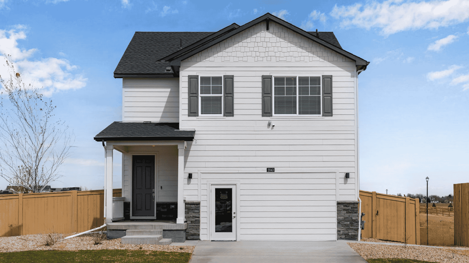 Exterior of new D.R. Horton home