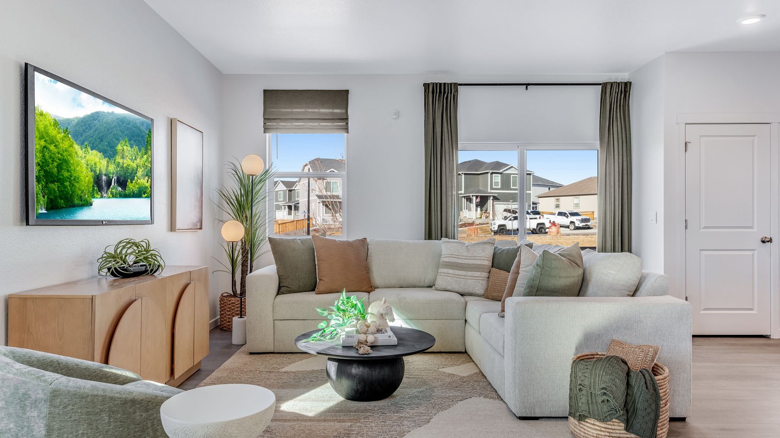 living room in new home