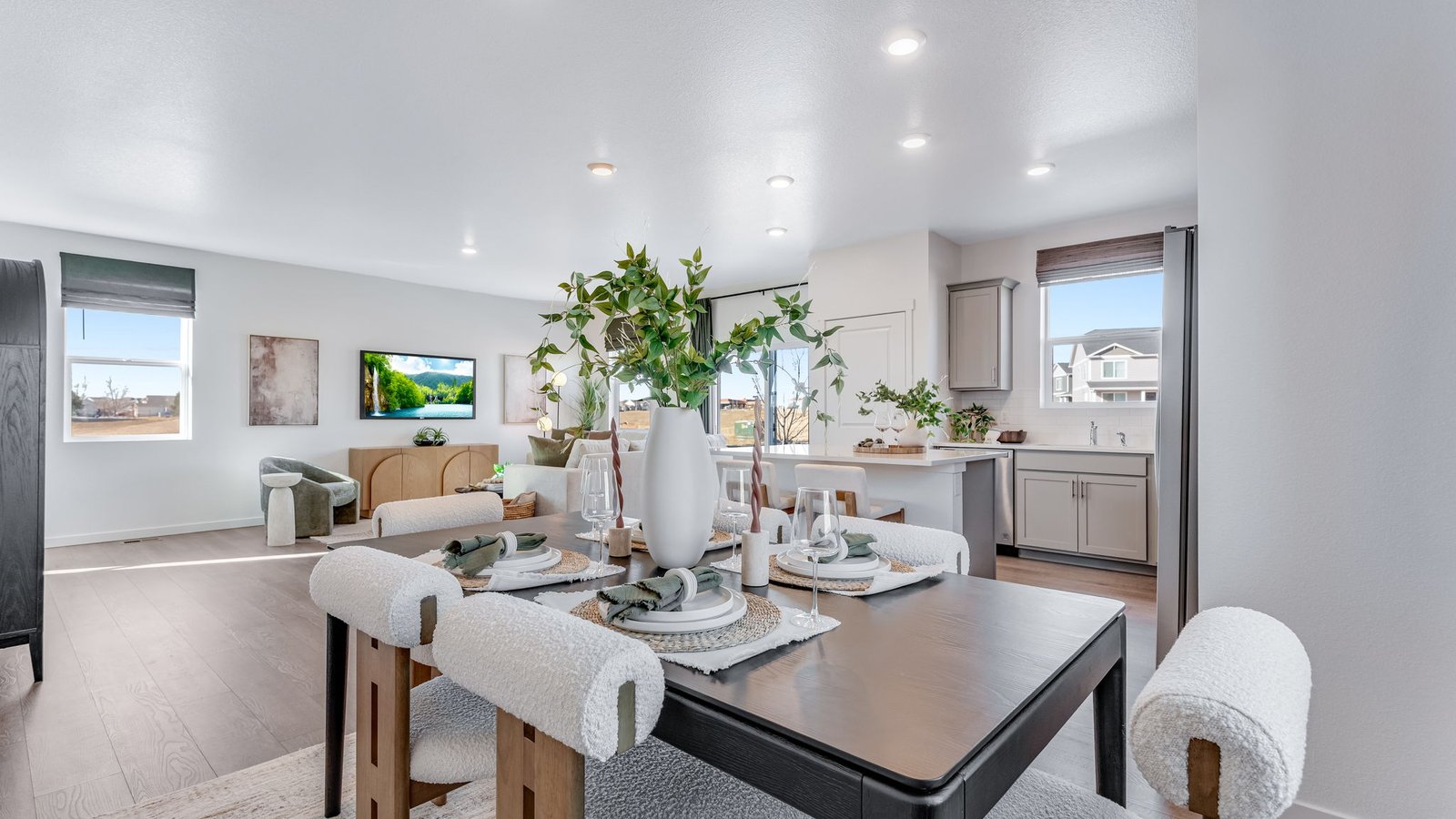 dining room in new home