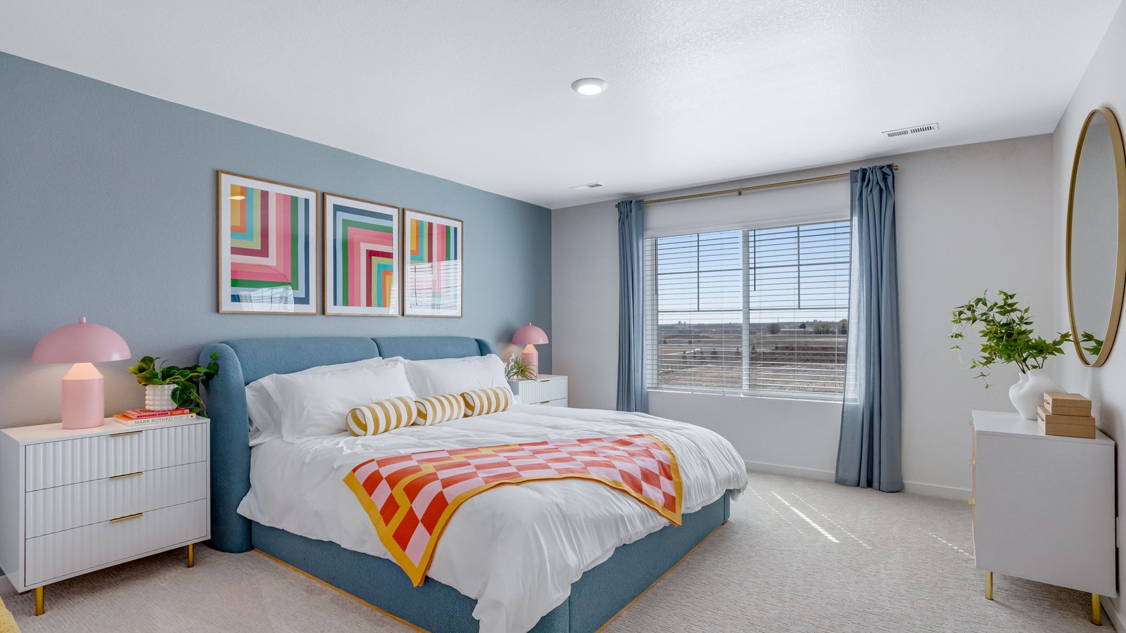 primary bedroom in new home