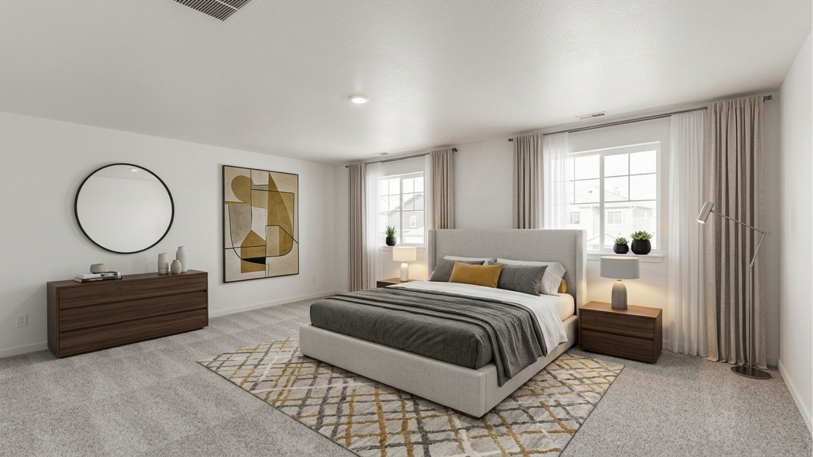 primary bedroom new home