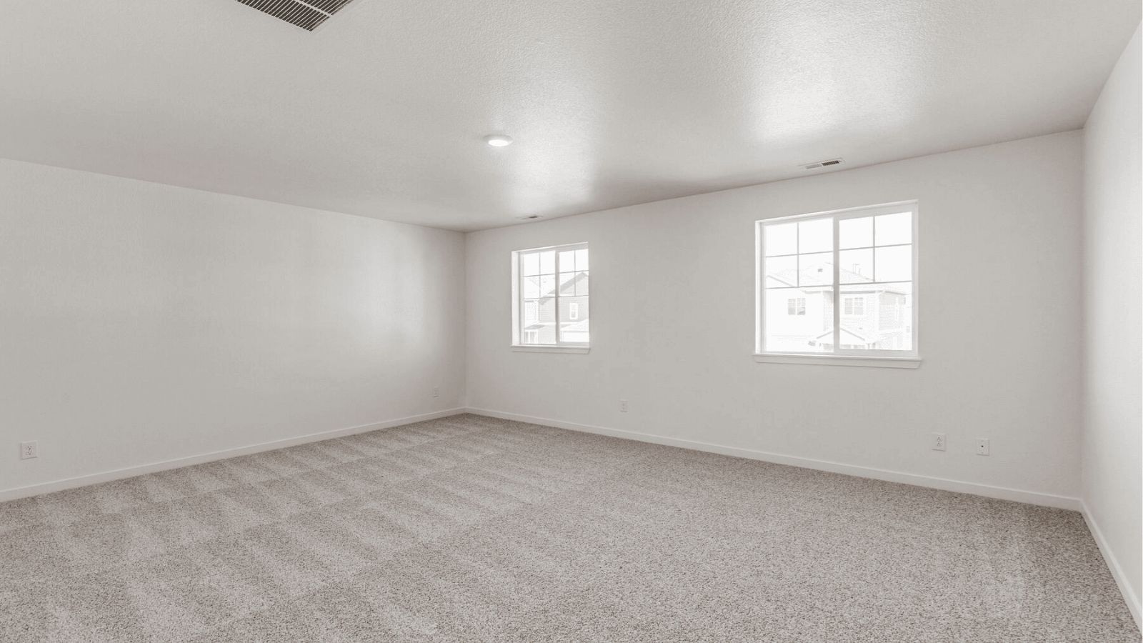 primary bedroom in new home