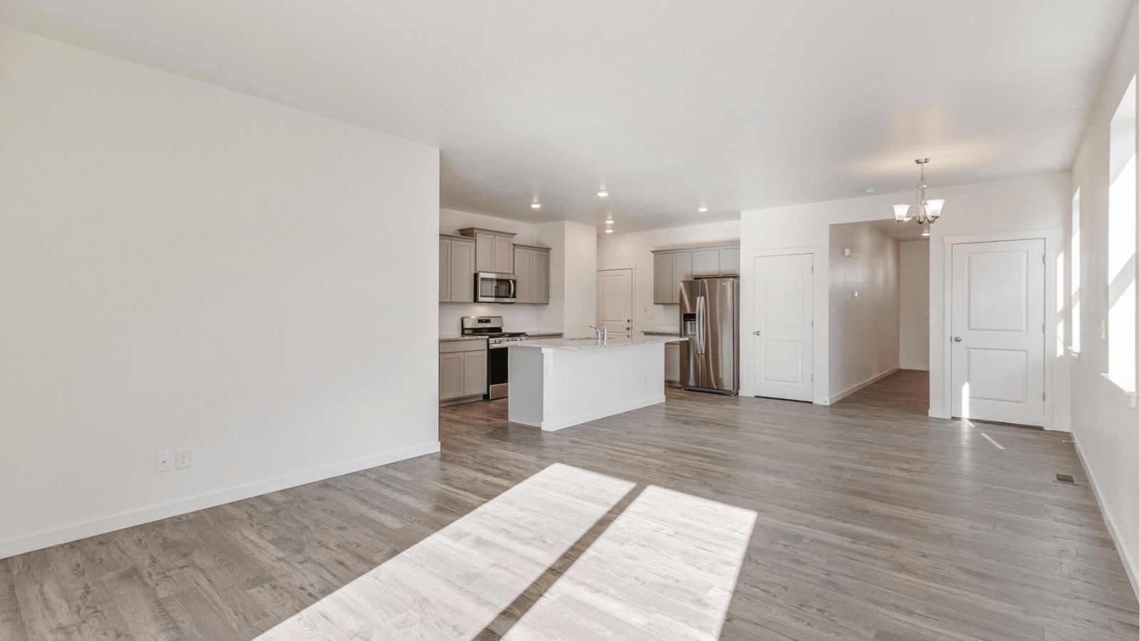 living area in new home