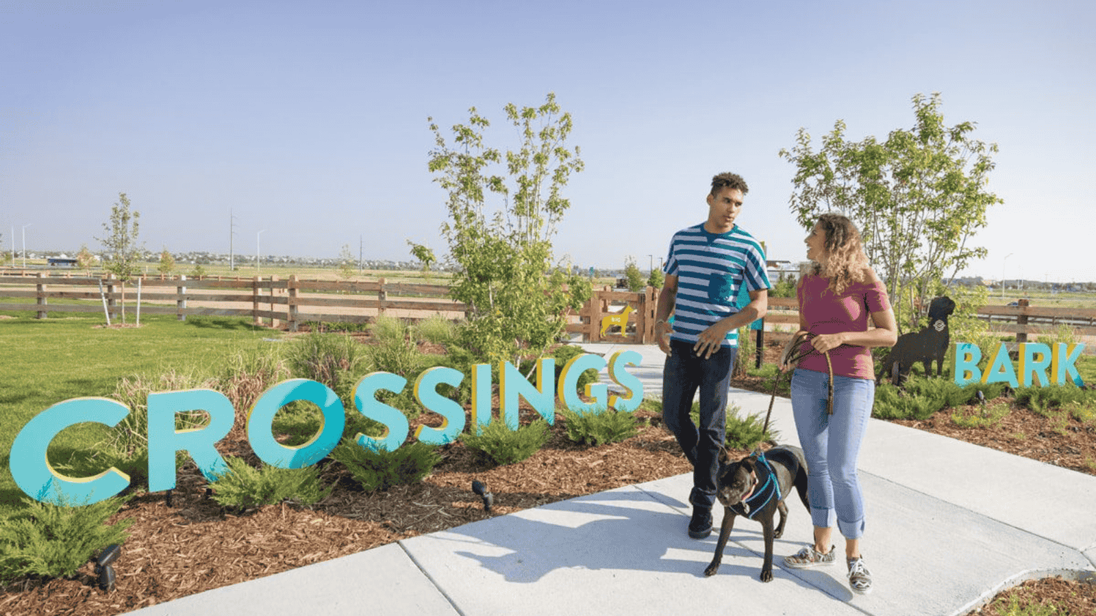 Walking Trails in Brighton Crossing New Home community by D.R. Horton in Brighton, CO