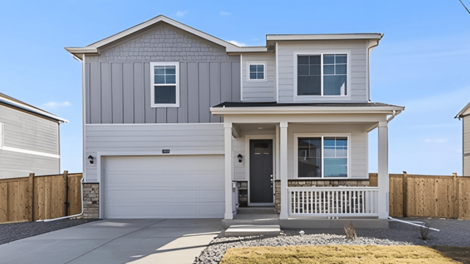 Exterior of new home