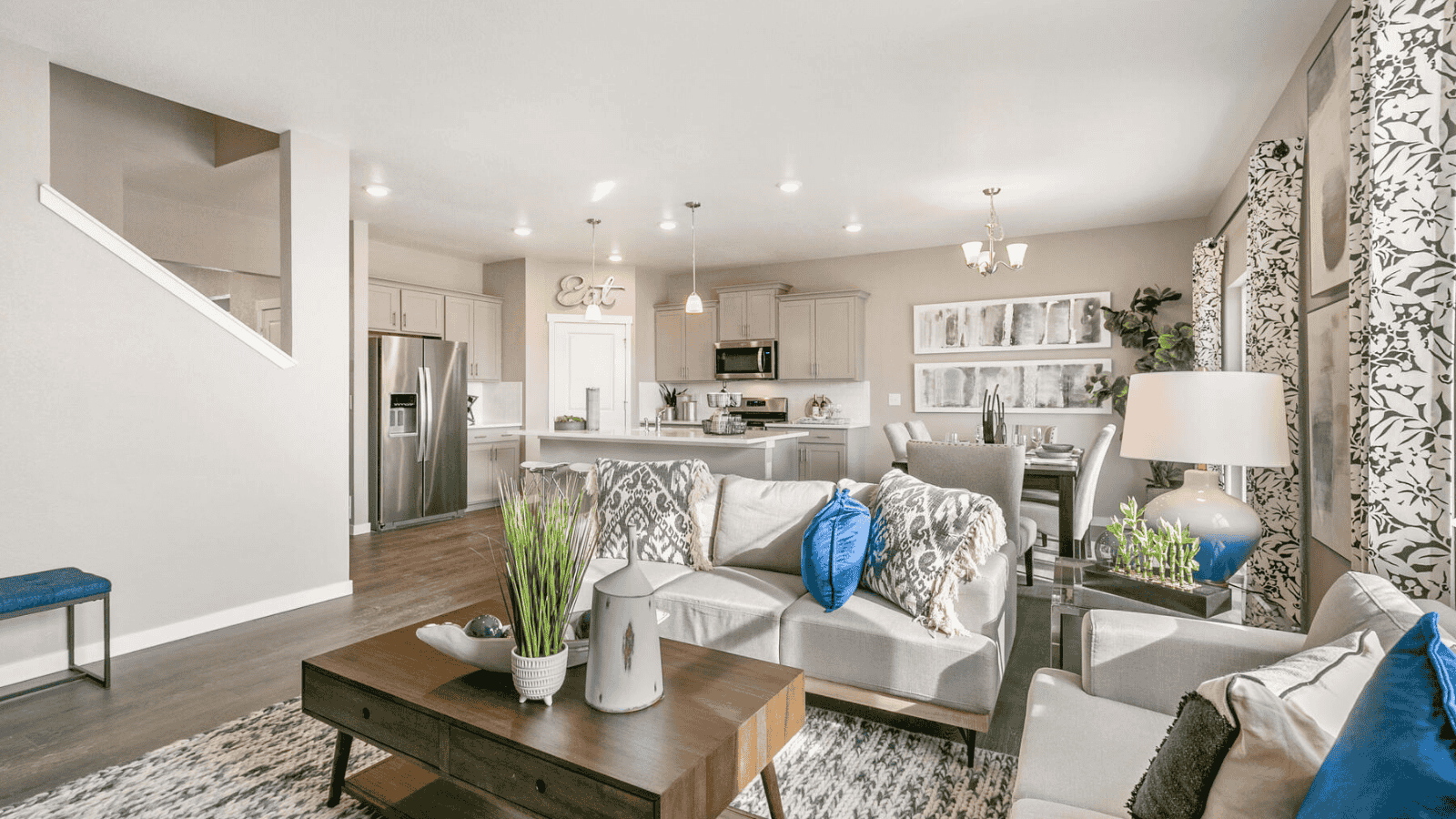 Living area in new home