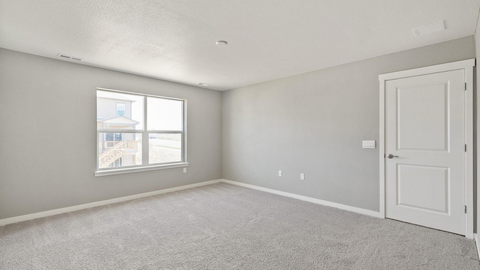 primary bedroom of new construction home brighton, co