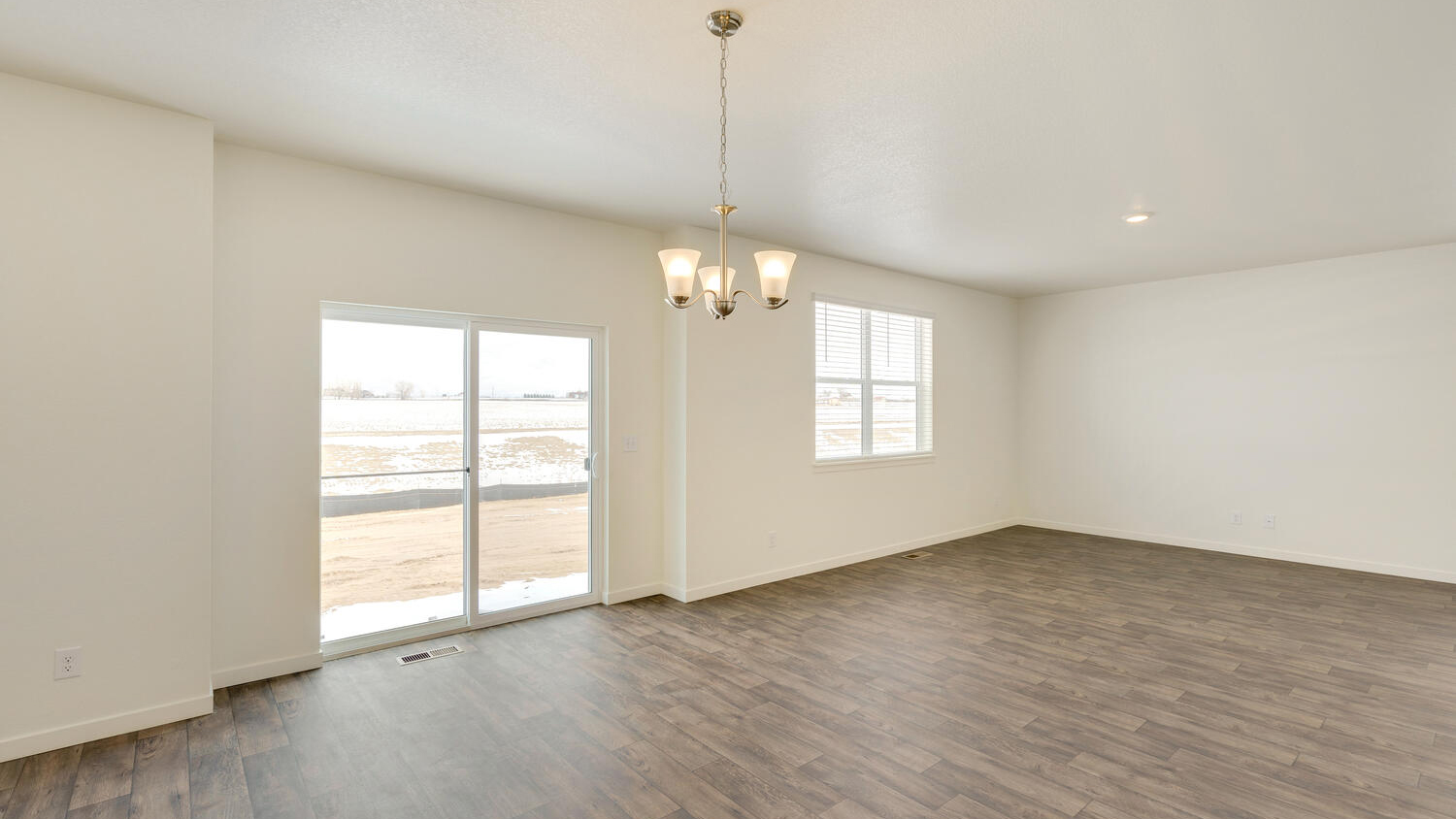 living area in new home
