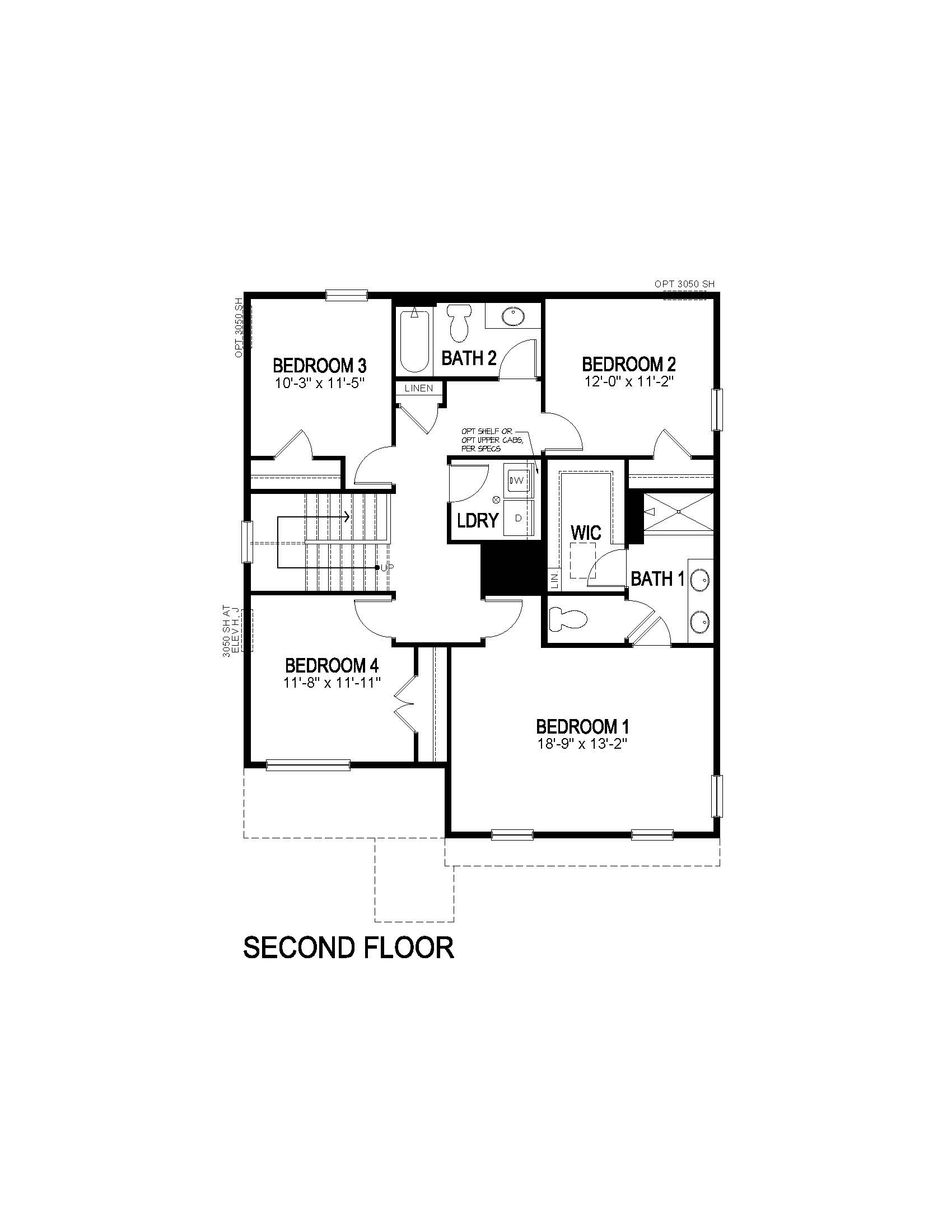 second floor in new home