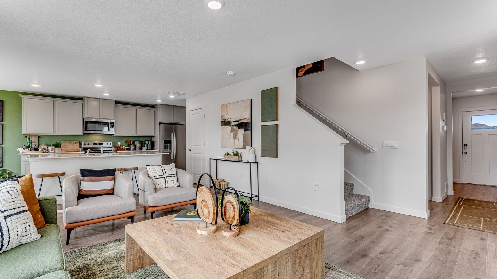 living area in D.R. Horton new construction home near brighton colorado
